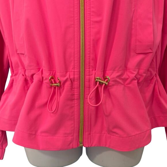 Lilly Pulitzer Luxletic Roxie Pink Islanna UPF 50+ Performance Jacket size S NEW - Picture 13 of 14